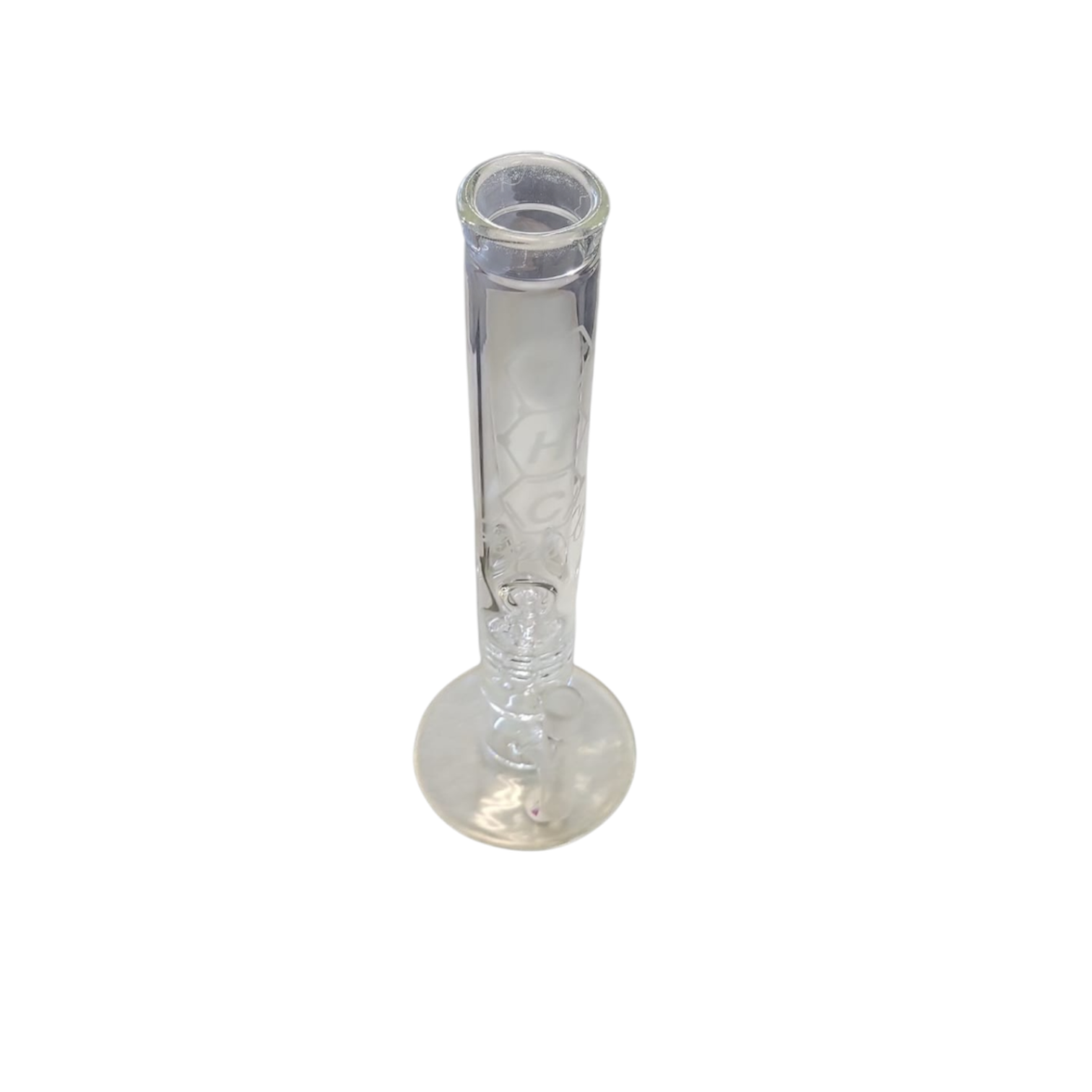 THC GLASS CO. WATER PIPES / Straight Tube / Clear Matrix